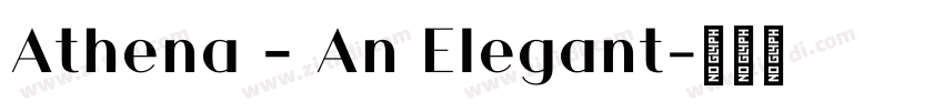 Athena – An Elegant字体转换
